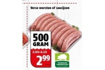 verse worsten of saucijzen