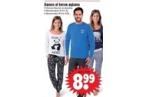 dames of heren pyjama