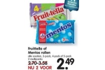 fruittella of mentos rollen