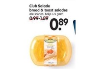 club salade brood en toast salades