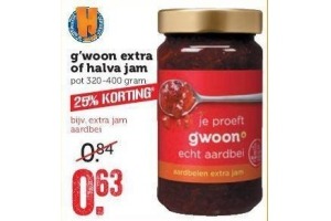 g woon extra of halva jam