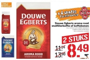 douwe egberts aroma rood snelfilterkoffie of koffiebonen