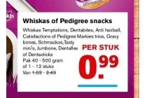 whiskas of pedigree snacks nu eur0 99 per snack