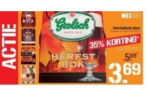 35 korting op alle herfstbok bieren