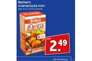 beckers ovensnacks mini nu eur2 49