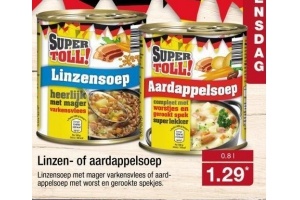 linzen of aardappelsoep