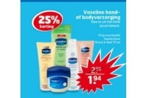 vaseline hand of bodyverzorging
