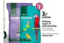 welkoop vogel of duivenvoeding