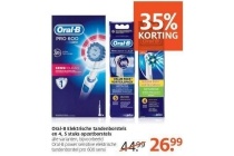 oral b elektrische tandenborstels en 4 5 stuks opzetborstels