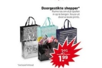 doorgestikt shopper