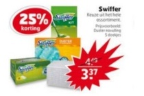 het gehele swiffer assortiment