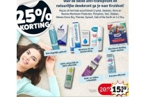 het hele assortiment anti transpirant en natuurlijke deodorant