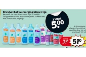 kruidvat babyverzorging blauwe lijn