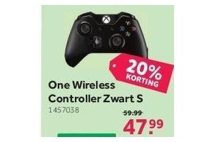 one wireless controller zwart s