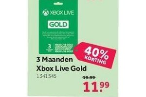 3 maanden xbox live gold