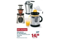 alle juicers of citruspersen
