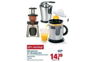 alle juicers of citruspersen