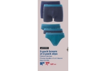 2 pack boxers of 3 pack slips