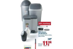 alle plastic afvalbakken