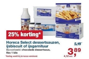 horeca select dessertsauzen ijsbiscuit of ijsgarnituur