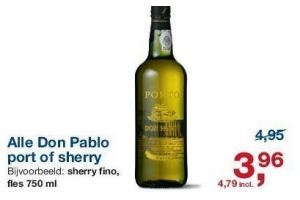 alle don pablo port of sherry
