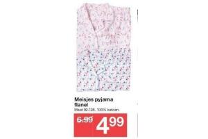 meisjes pyjama flanel