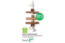 houten vogelspeelgoed