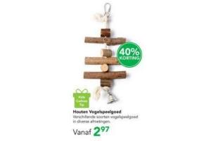 houten vogelspeelgoed