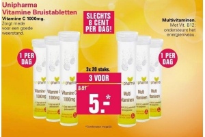 unipharma vitamine bruistabletten