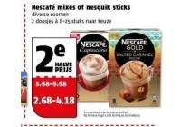 nescafe mixes of nesquik sticks