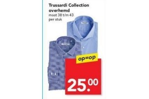 trussardi collection overhemd