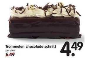 trommelen chocolade schnitt