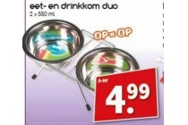 eet en drinkkom duo