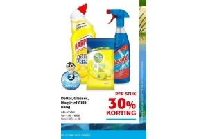 dettol glassex harpic of cillit bang