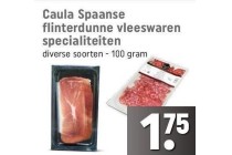 caula spaanse flinterdunne vleeswaren specialiteiten