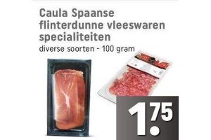 caula spaanse flinterdunne vleeswaren specialiteiten