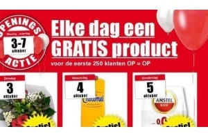 elke dag een gratis product