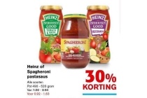 heinz of spagheroni pastasaus