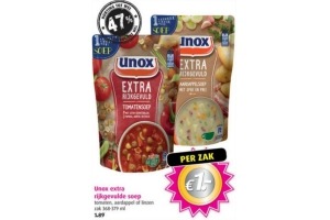 unox rijkgevulde soep