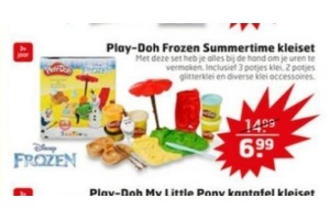 play doh frozen summertime kleiset