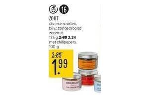 zout diverse soorten