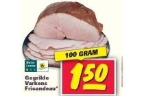 gegrilde varkens fricandeau