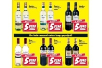 diverse wijnen wit rood