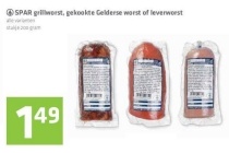 spar grillworst gekookte gelderse worst of leverworst