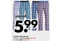 flanellen pyjamabroek