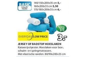 jersey of badstof hoeslaken