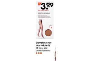 lichtglanzende support panty eur3 99 per stuk