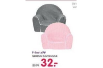 prenatal gebreid fauteuiltje