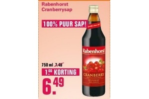 rabenhorst cranberrysap