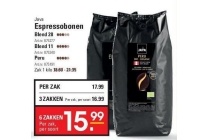 java espressobonen